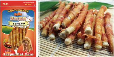 台湾第一品牌宠物零食 活力零食 咬嚼感 饱足感UP 【鸡筋肉玄米棒】